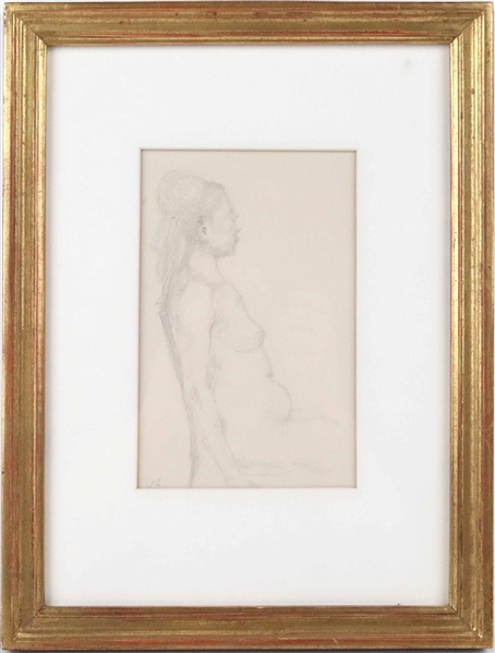 Attrib. Jack Tworkov, Sketch of a Nude Woman