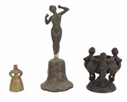 Two Figural Brass/Bronze Bells