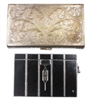 Art Deco Ronson Black Lighter Cigarette Case