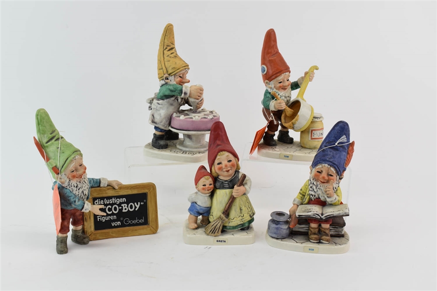 Group of Co Boy Goebel Gnome Figurines