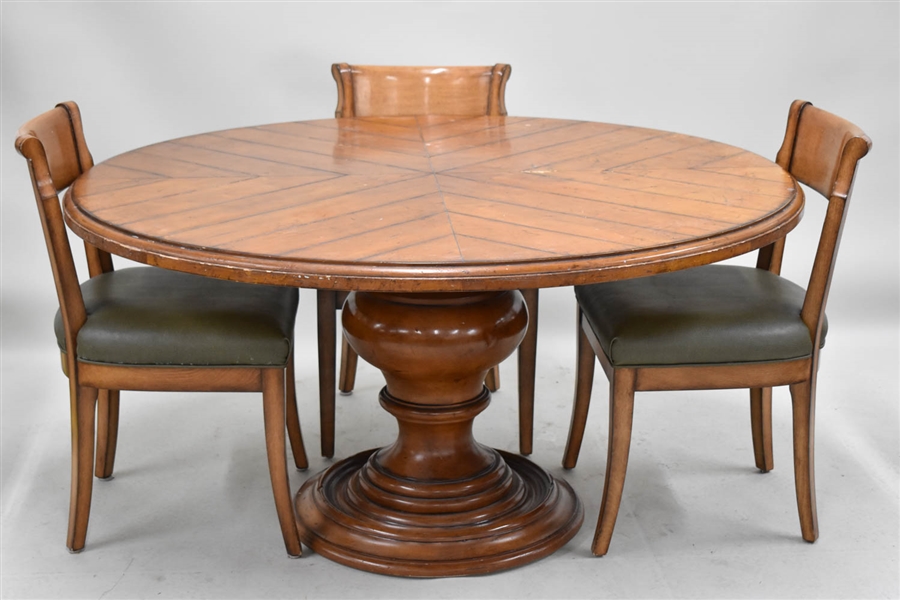 Large 60" Round Pedestal Center Table