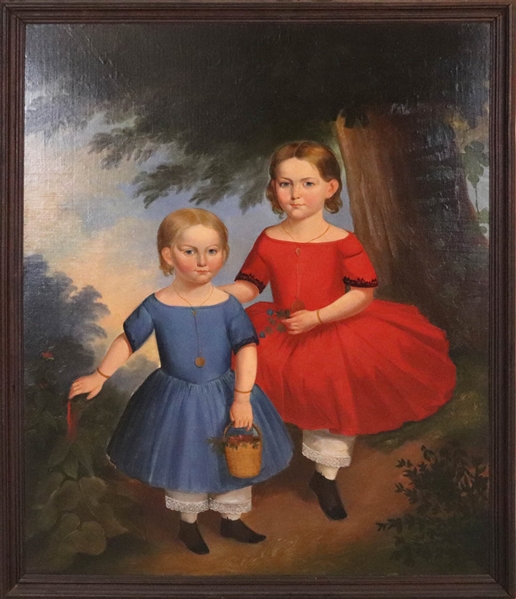 American School, Portrait of Two Children