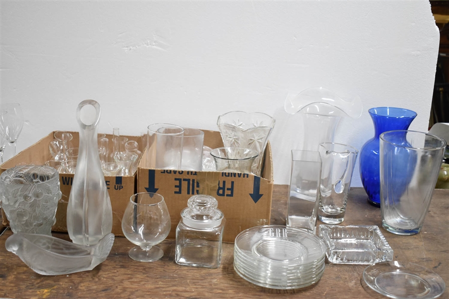 Group of Assorted Glass Tableware