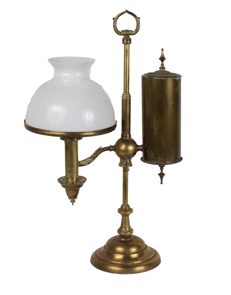 Christopher Wray Brass Student Lamp