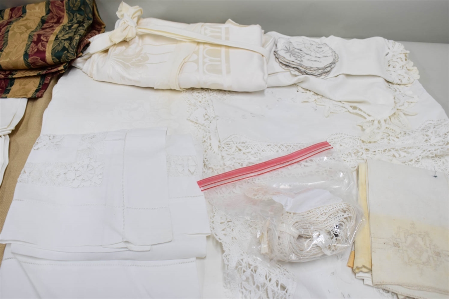 Vintage Handmade Needlework Tablecloths