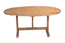 Carved Pine Tilt-Top Hutch Table