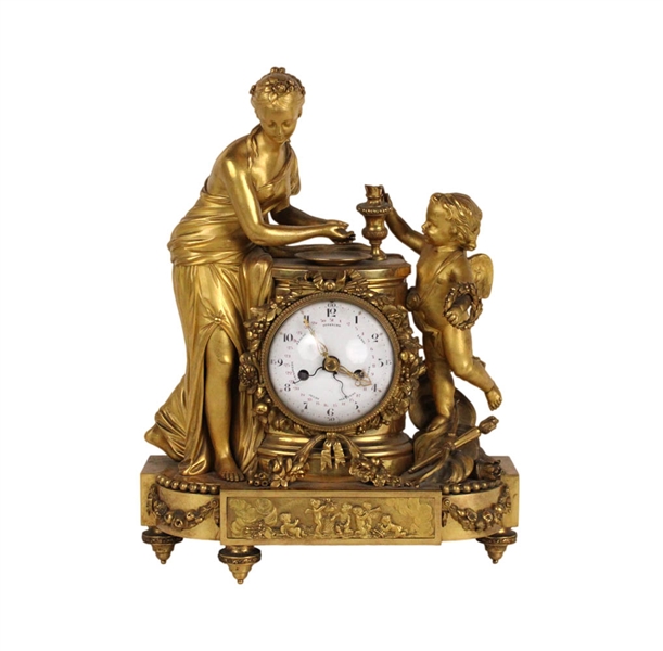 Louis XVI Style Ormolu Mantel Clock