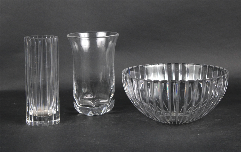 Three Crystal Table Articles