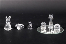 Four Swarovski Crystal Figurines