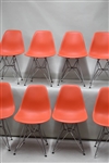 8 Red Herman Miller Charles Eames Office Chairs 