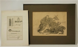 Etching, Hartwell Yeargans w/ Old Artifcat Print