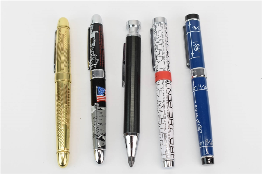 Four Assorted Acme Roller Ball Pens