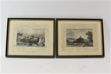 Two Colored Engravings by William Tombleson