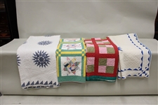 Four Assorted Bed Quilts