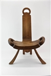 Vintage Hardwood Birthing Chair
