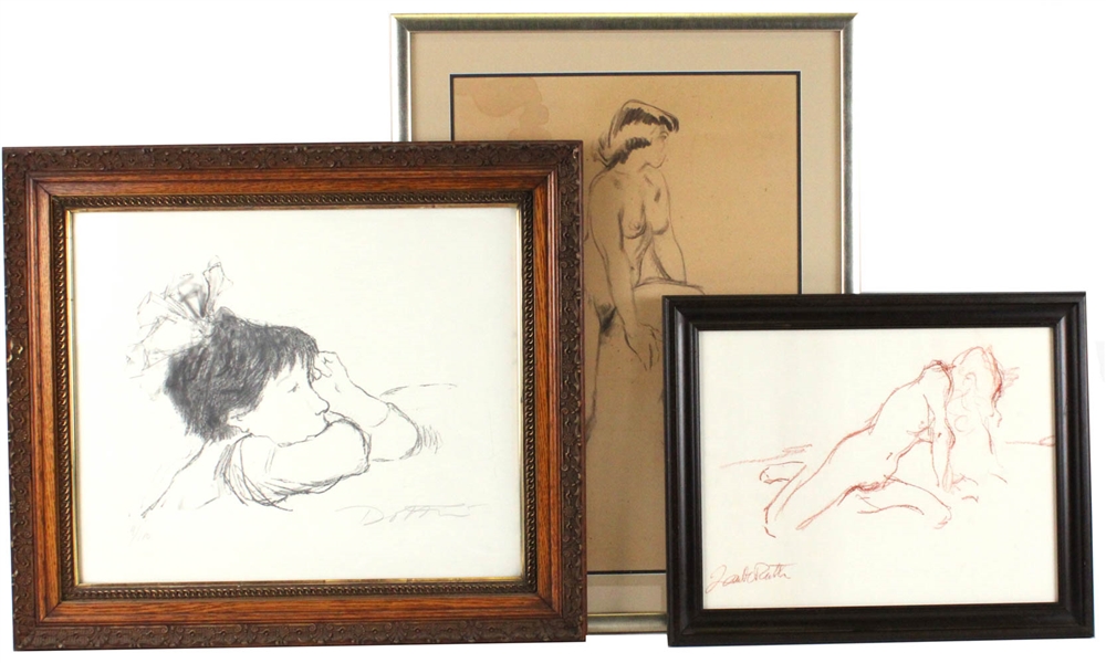 Two Sketches of Nude Women