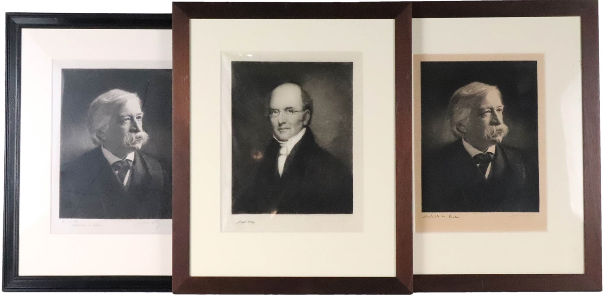 Three Prints, James S. King, Portraits of Men