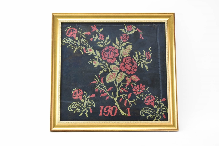 1901 Needlework of Roses