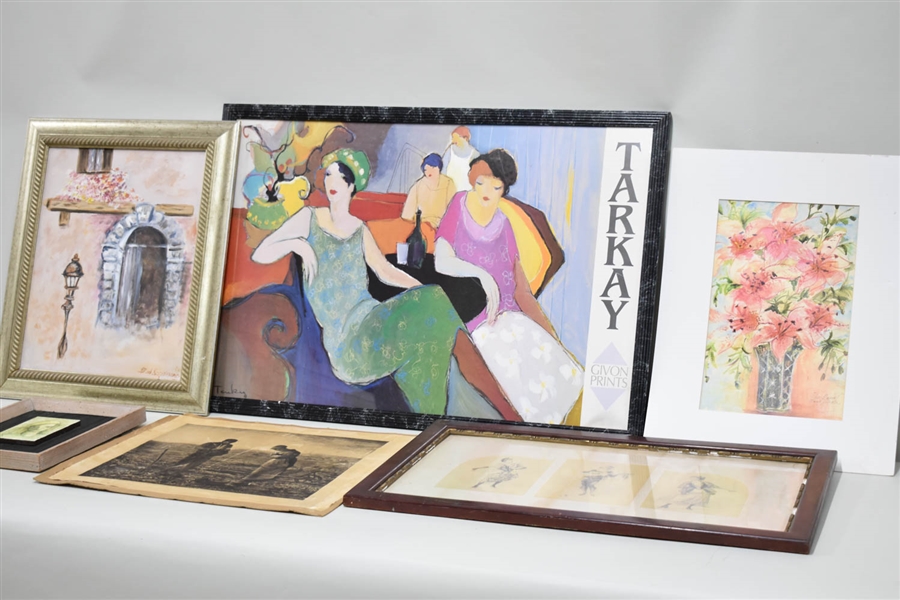 Group of Prints and Paintings