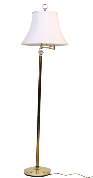 Brass and Chrome Floor Lamp