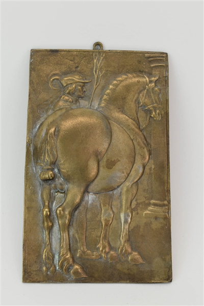 Bronze Decorative Horse Plaque