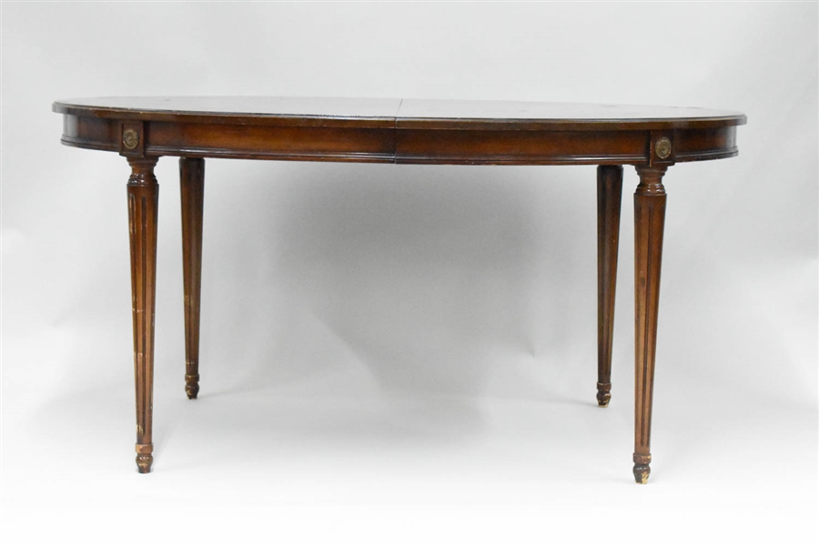 Louis XVI Style Oval Dining Table 