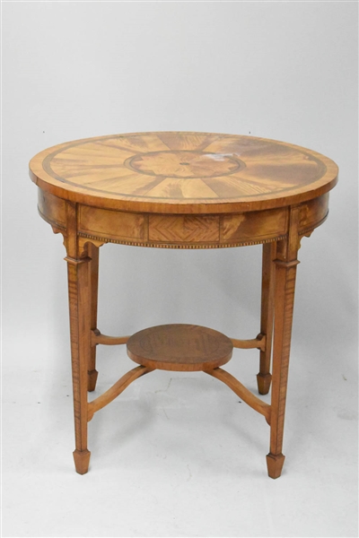 Maple Inlaid Center Table