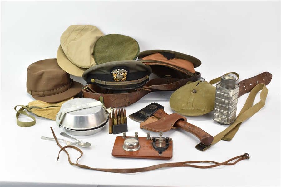 Group of Theatrical and Military Equipment