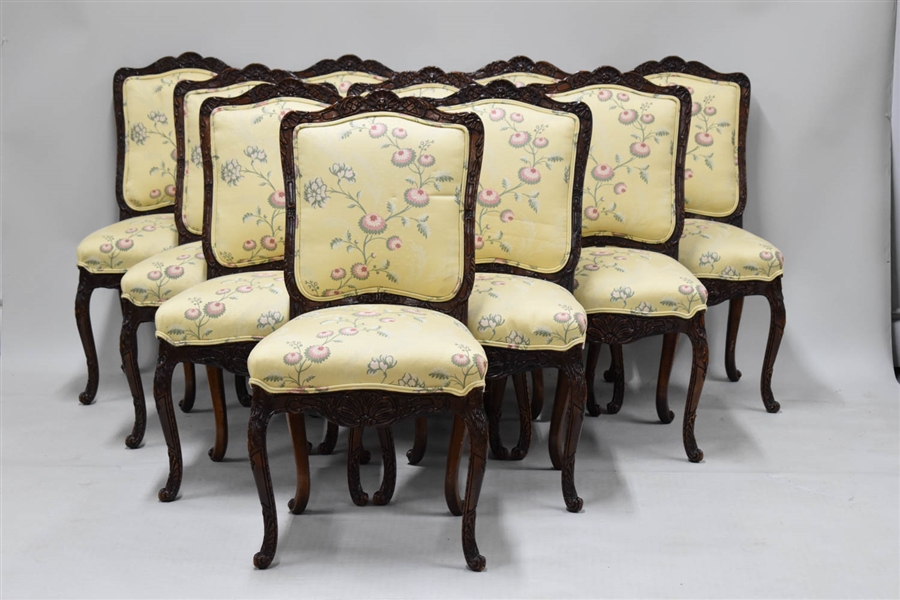 Ten Louis XV Style Side Chairs