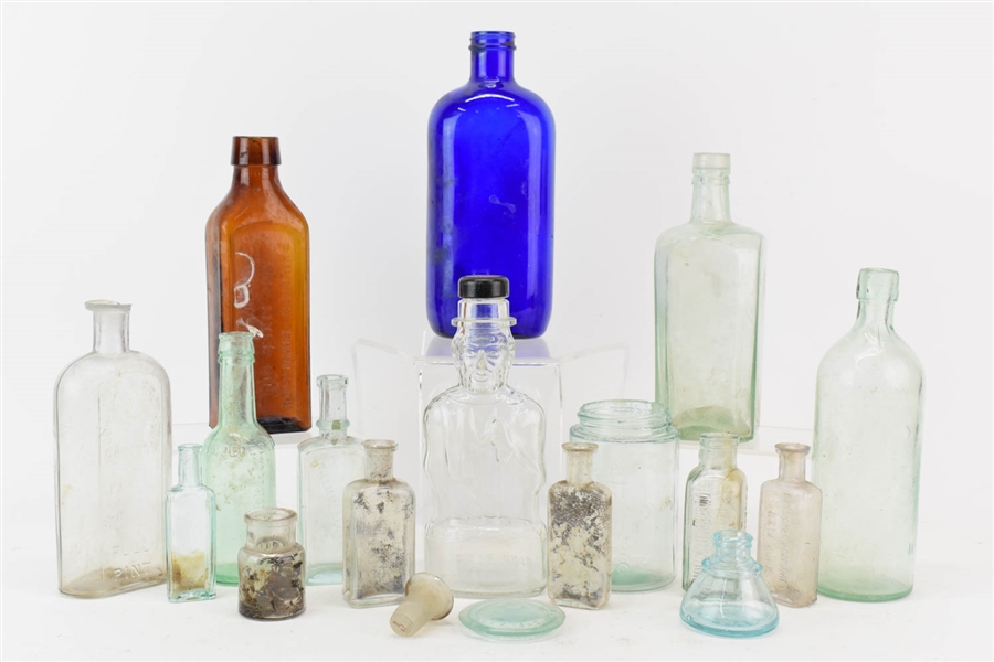 Group of Antique and Vintage Glass Bottles