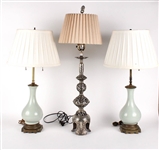Three Early Chinese Style Lamps
