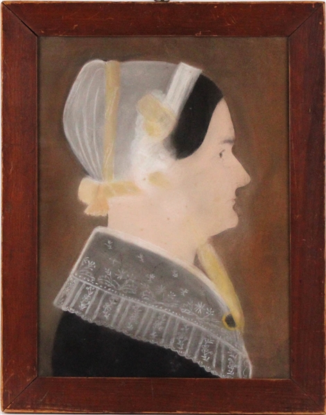 Ruth Henshaw Bascom, Portrait of Lady in Bonnet