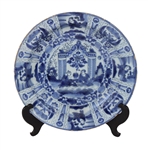 Dutch Delftware Wanli-Style Charger