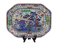 Chinese Export Clobbered Porcelain Tray