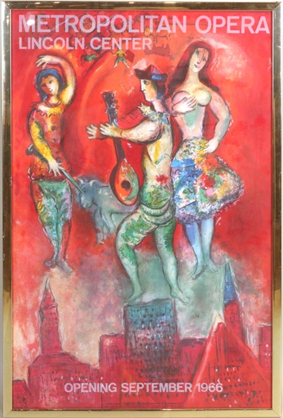 Marc Chagall Metropolitan Opera Lithograph