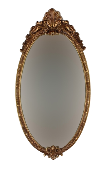 Carolina Mirror Company Giltwood Oval Mirror