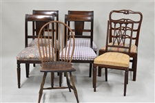 Antique Group of Assorted Side Chairs