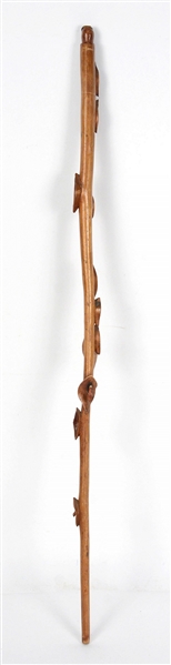 Diamond Willow Carved Cane