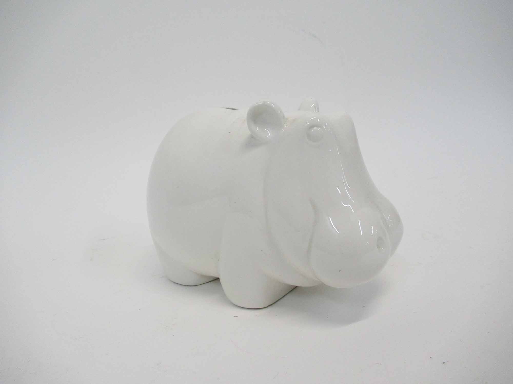 Lot Detail - Tiffany and Co Ceramic Hippopotamus Bank