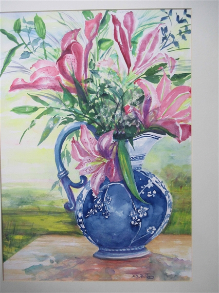 Watercolor Floral Still Life