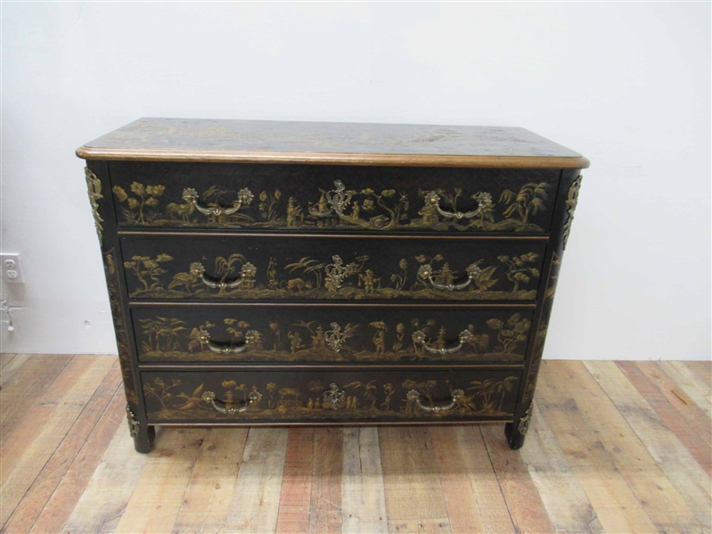 Baker Chinoiserie Chest of Drawers