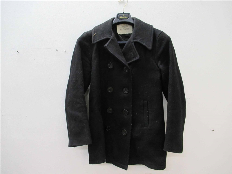 Black Wool Pea Coat