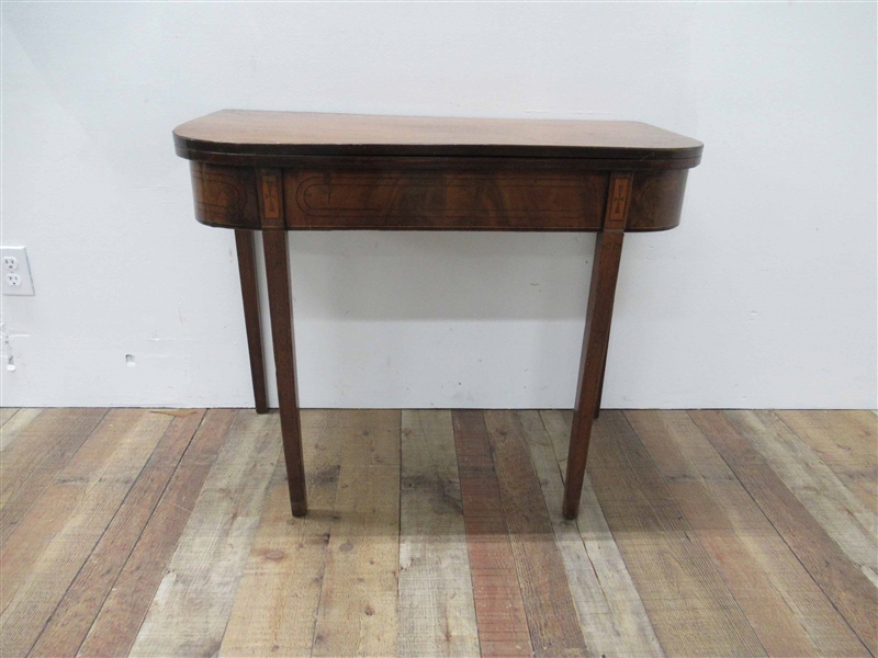 Antique Flip Top Mahogany Games Table