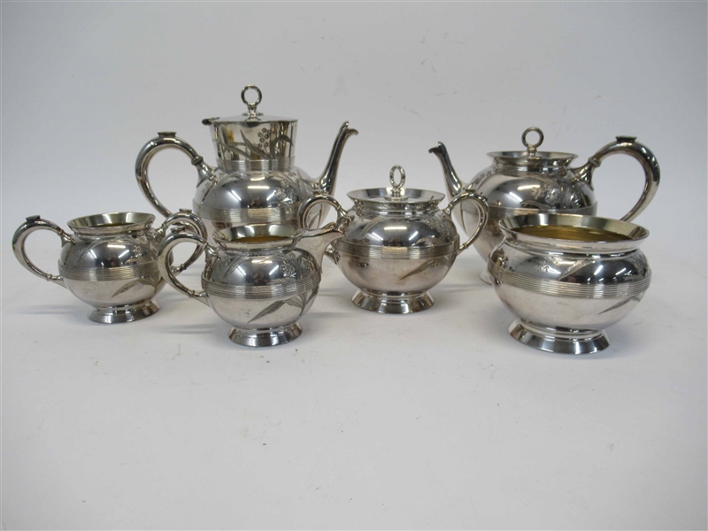 Meriden Silver Plated Tea Set