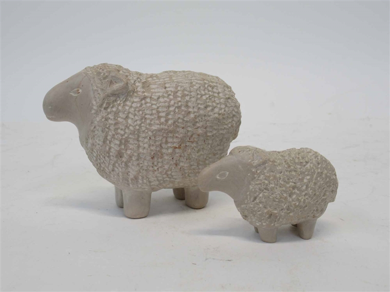 Pair of Ceramic Sheep