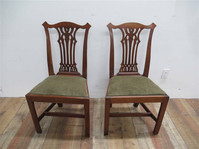 Pair of Chippendale Side Chairs 