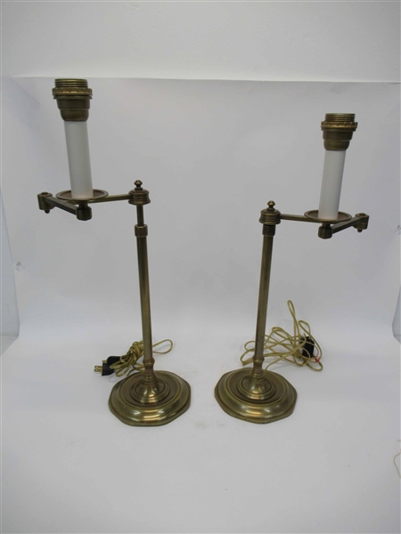 Two Dulruc Rossett Bronze Finish Table Lamps