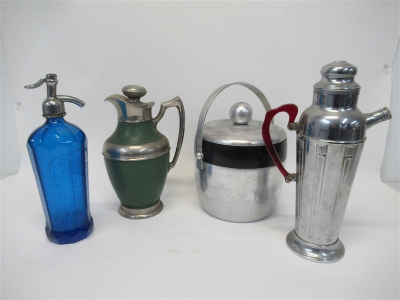 Group of Vintage Bar Ware Articles