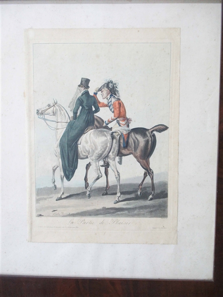 Continental Print of Soldier and Maiden 