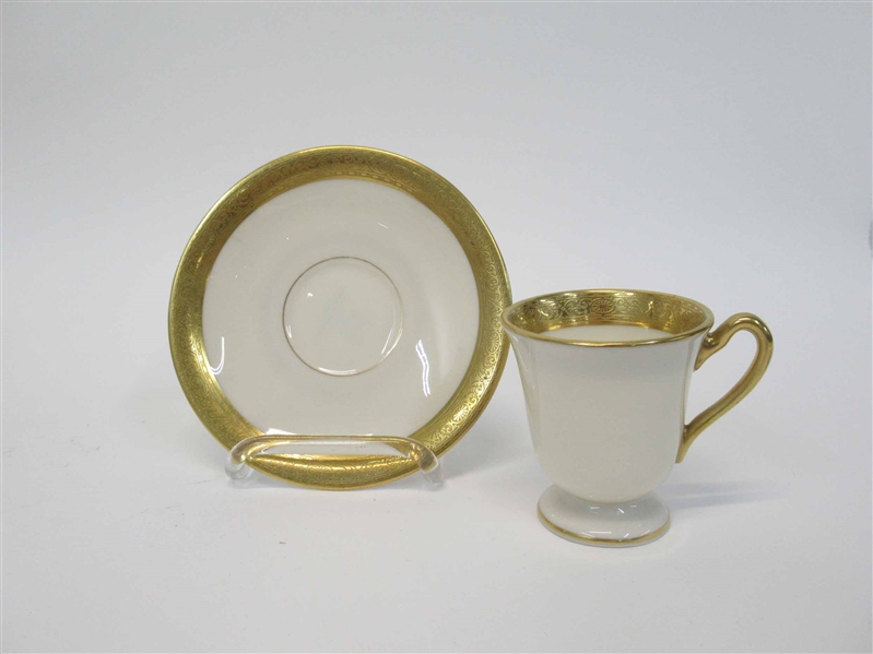 Lenox Set of Demitasse Cups and Saucers